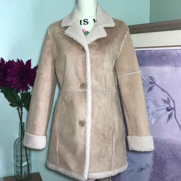 WATERPROOF GARMENT COMPANY Jackets & Blazers - WATERPROOF GARMENT CO. Tan Suede Waterproof Jacket